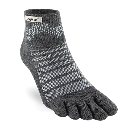 Outdoor Midweight Mini-Crew Wool Toe Socks