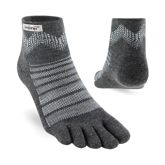 Outdoor Midweight Mini-Crew Wool Toe Socks