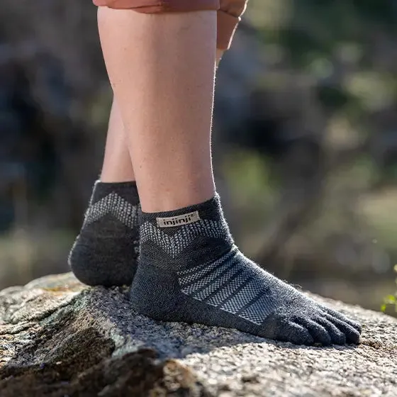 Outdoor Midweight Mini-Crew Wool Toe Socks