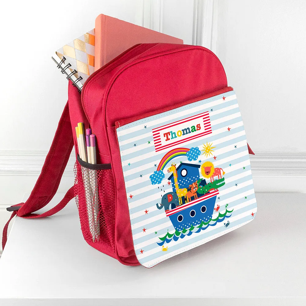 Personalised Kid's Noah's Ark Mini Rucksack