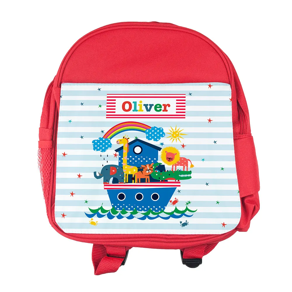 Personalised Kid's Noah's Ark Mini Rucksack