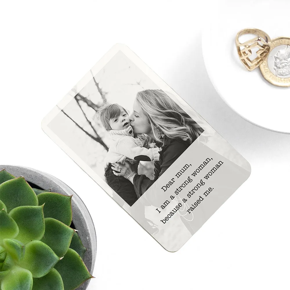 Personalised Mum's Photographic Wallet Keepsake