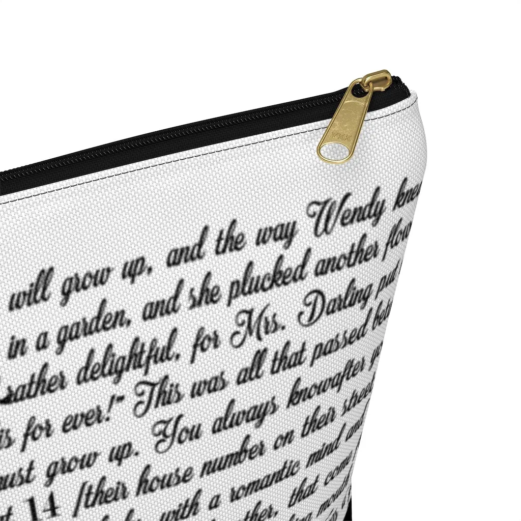 Peter Pan Book Page Accessory Pouch for book lovers