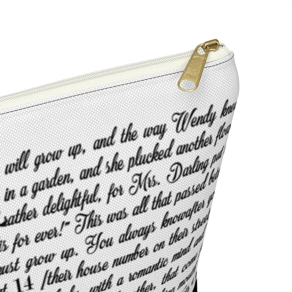 Peter Pan Book Page Accessory Pouch for book lovers