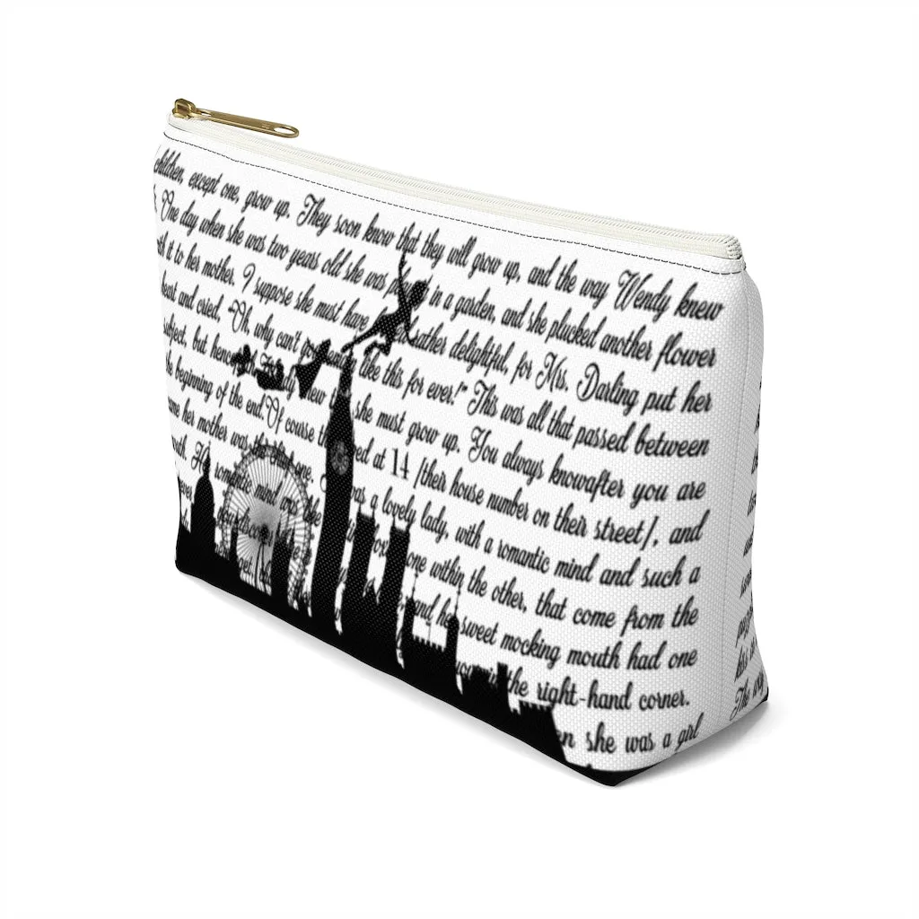 Peter Pan Book Page Accessory Pouch for book lovers