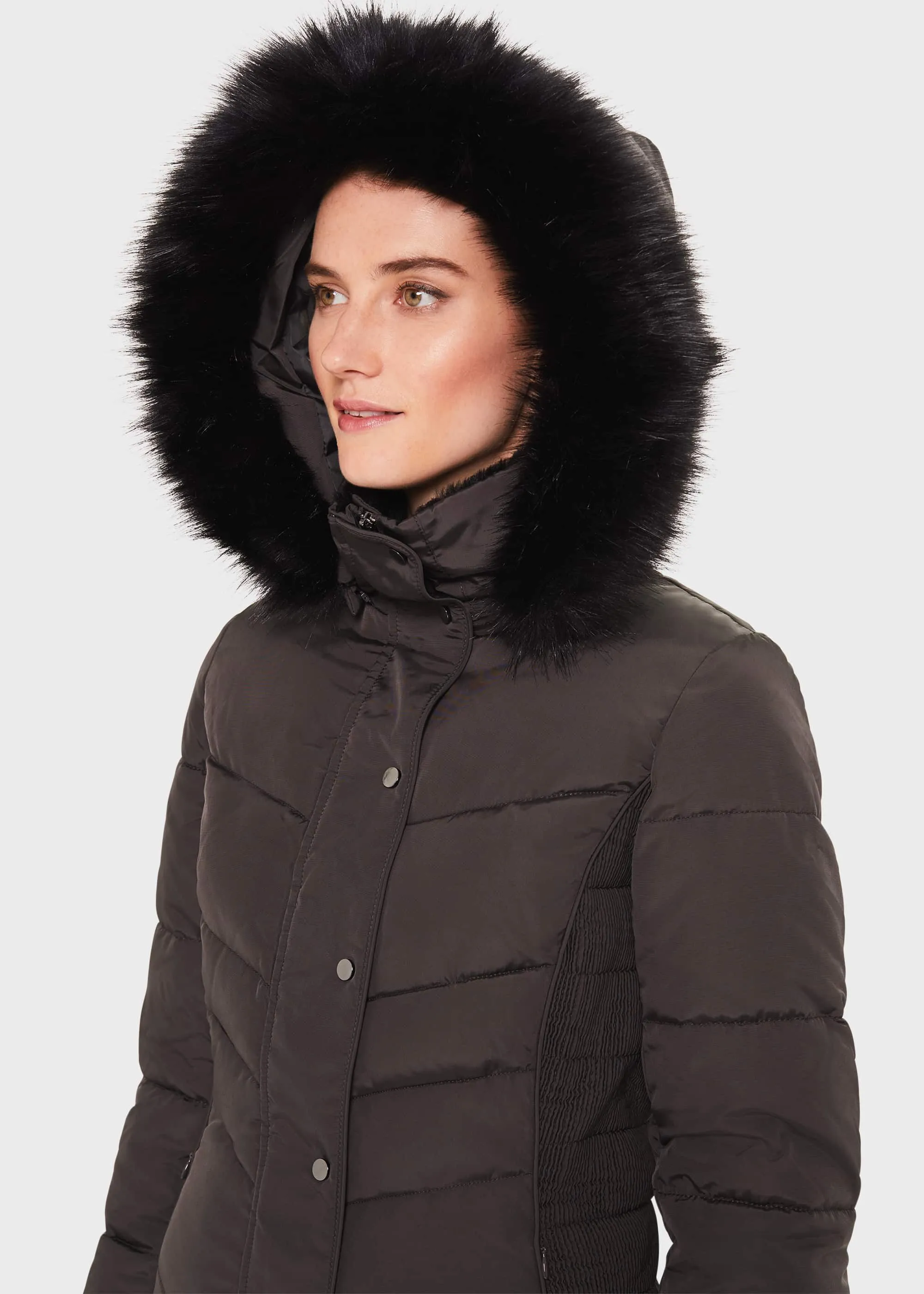 Petite Lettie Puffer Jacket With Hood 