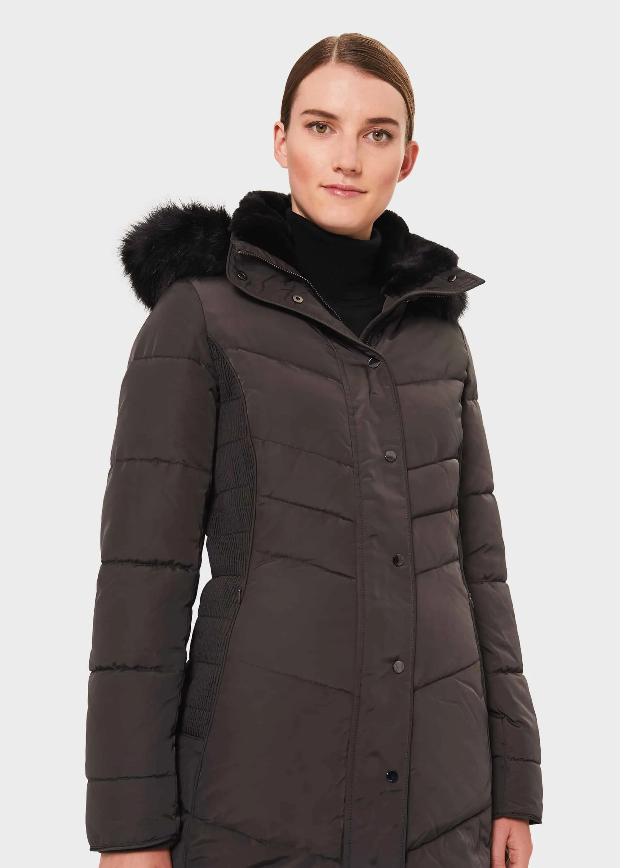 Petite Lettie Puffer Jacket With Hood 