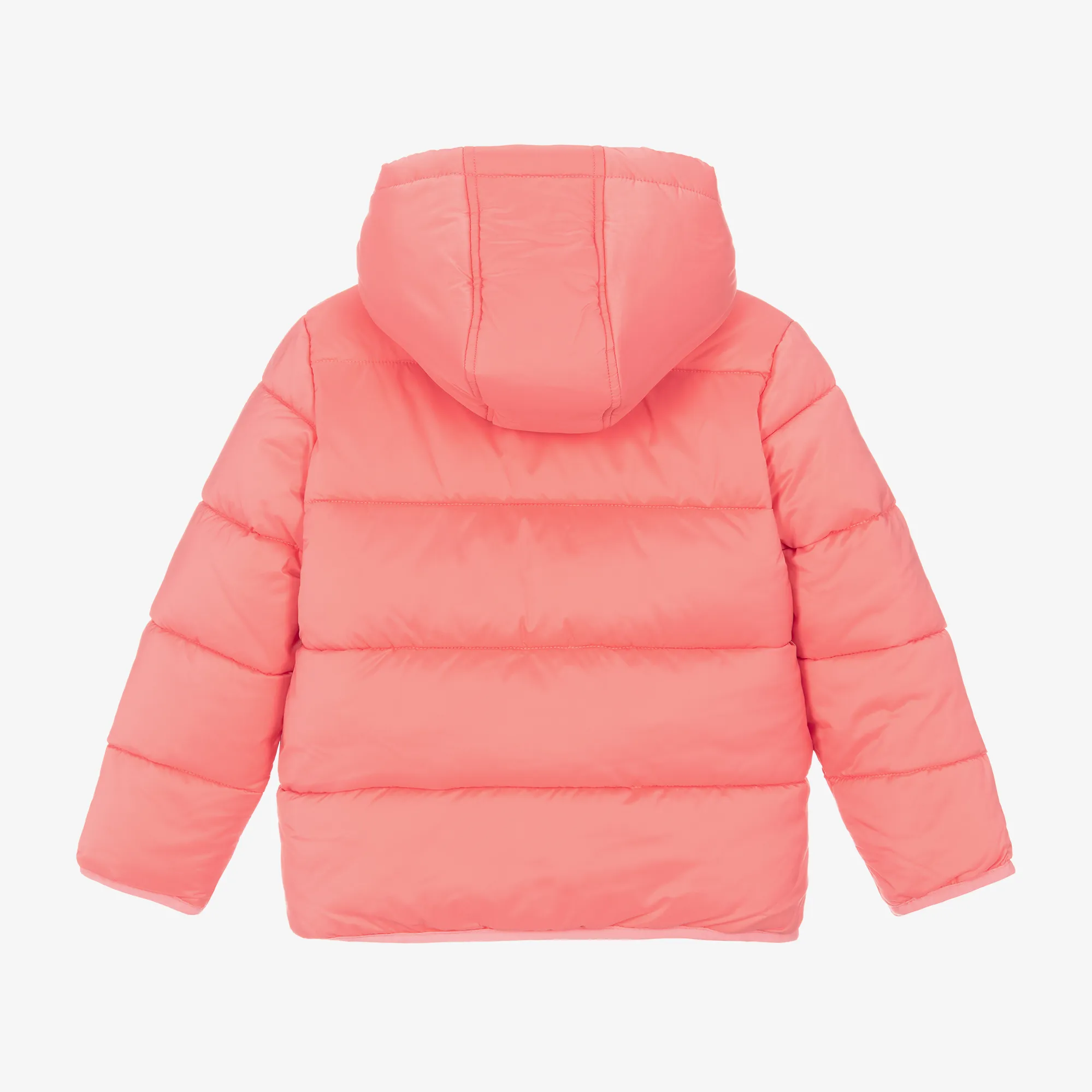 Pink Hooded Puffer Jacket