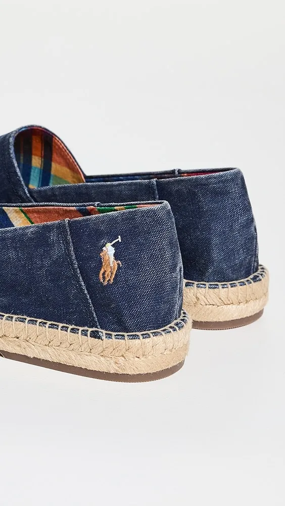 Polo Ralph Lauren   Cevio Slip Washed Canvas Espadrilles 