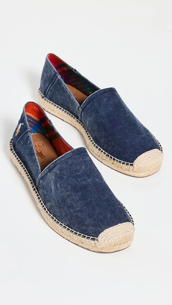 Polo Ralph Lauren   Cevio Slip Washed Canvas Espadrilles 