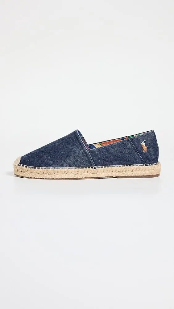 Polo Ralph Lauren   Cevio Slip Washed Canvas Espadrilles 