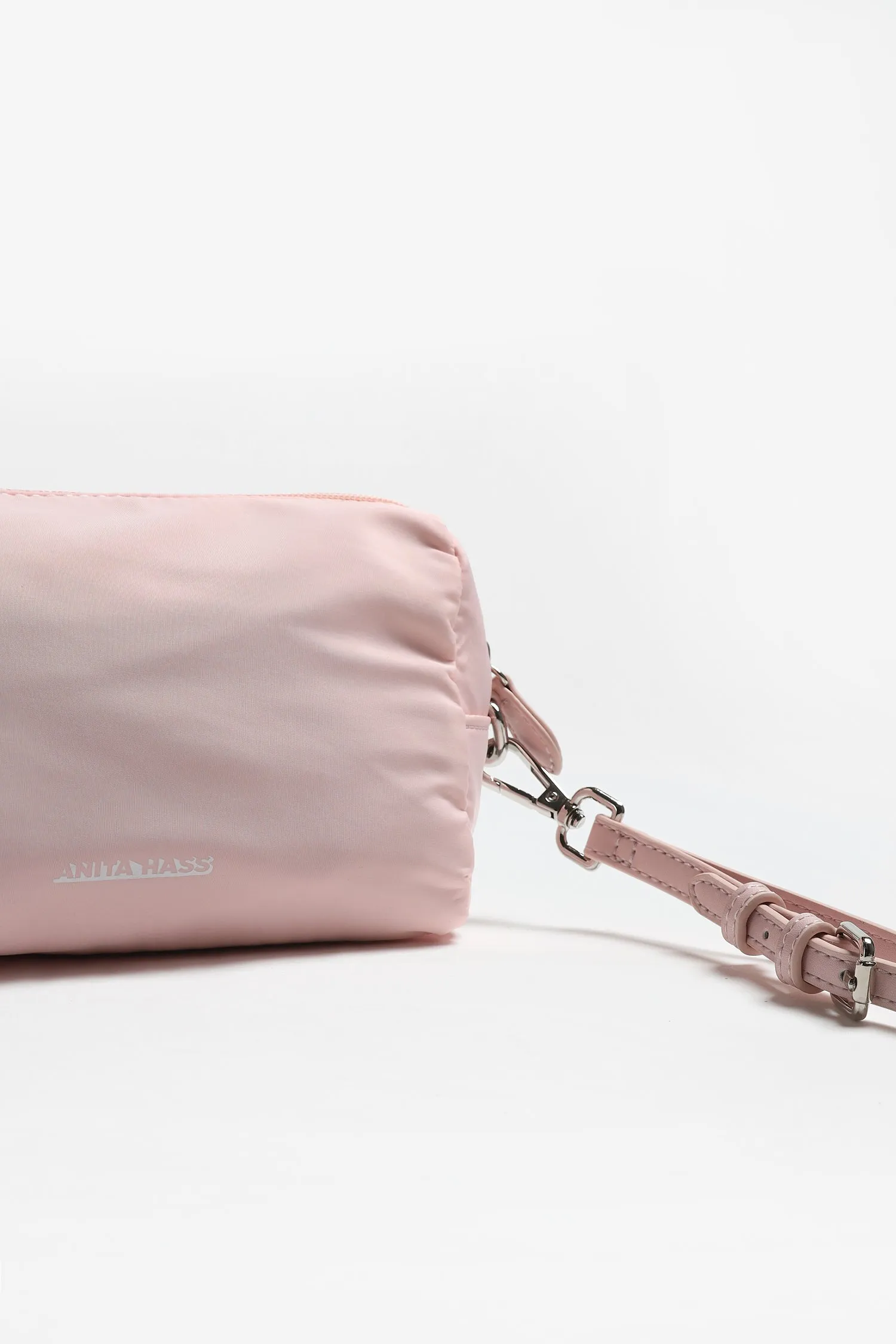 Pouch 'Heart' in Rose Nylon