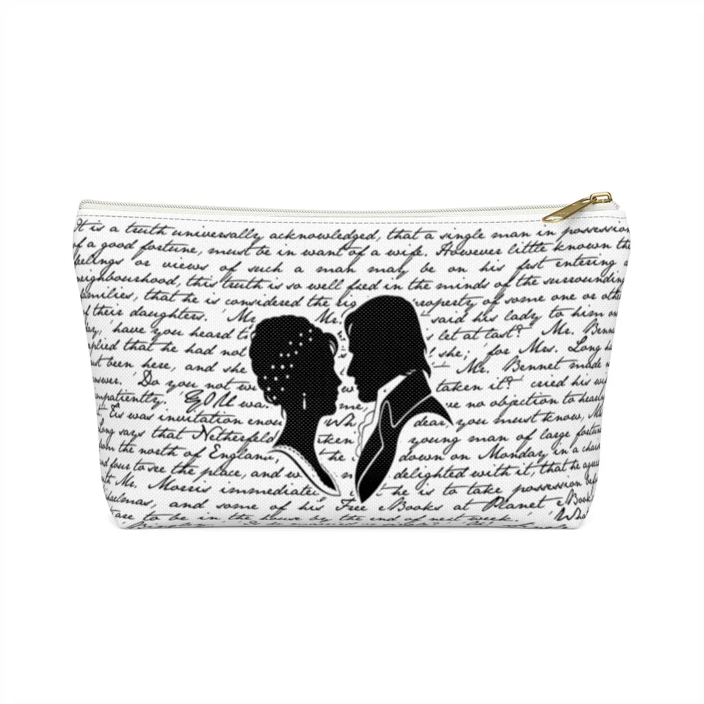 Pride and Prejudice Book Page Accessory Pouch for book lovers