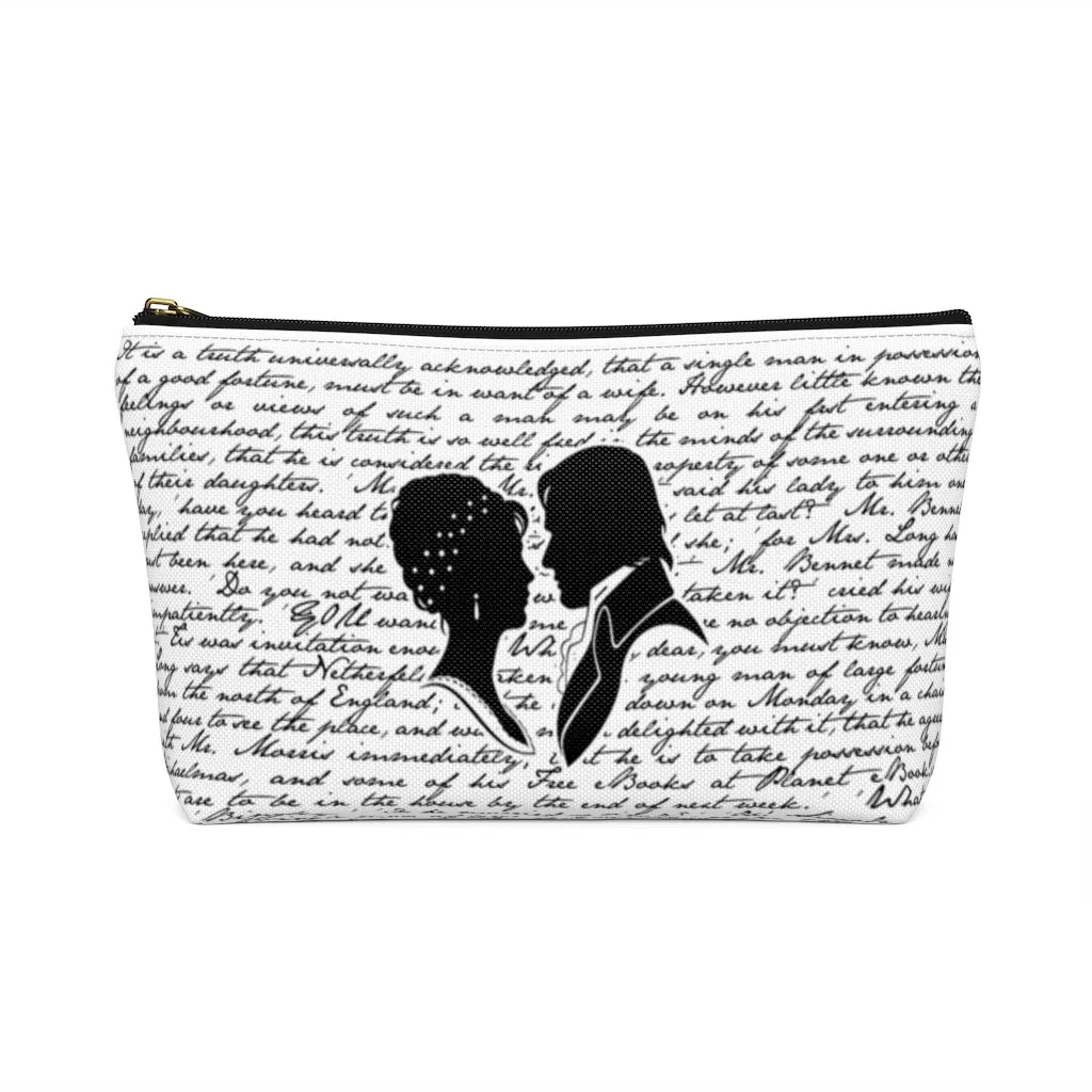 Pride and Prejudice Book Page Accessory Pouch for book lovers