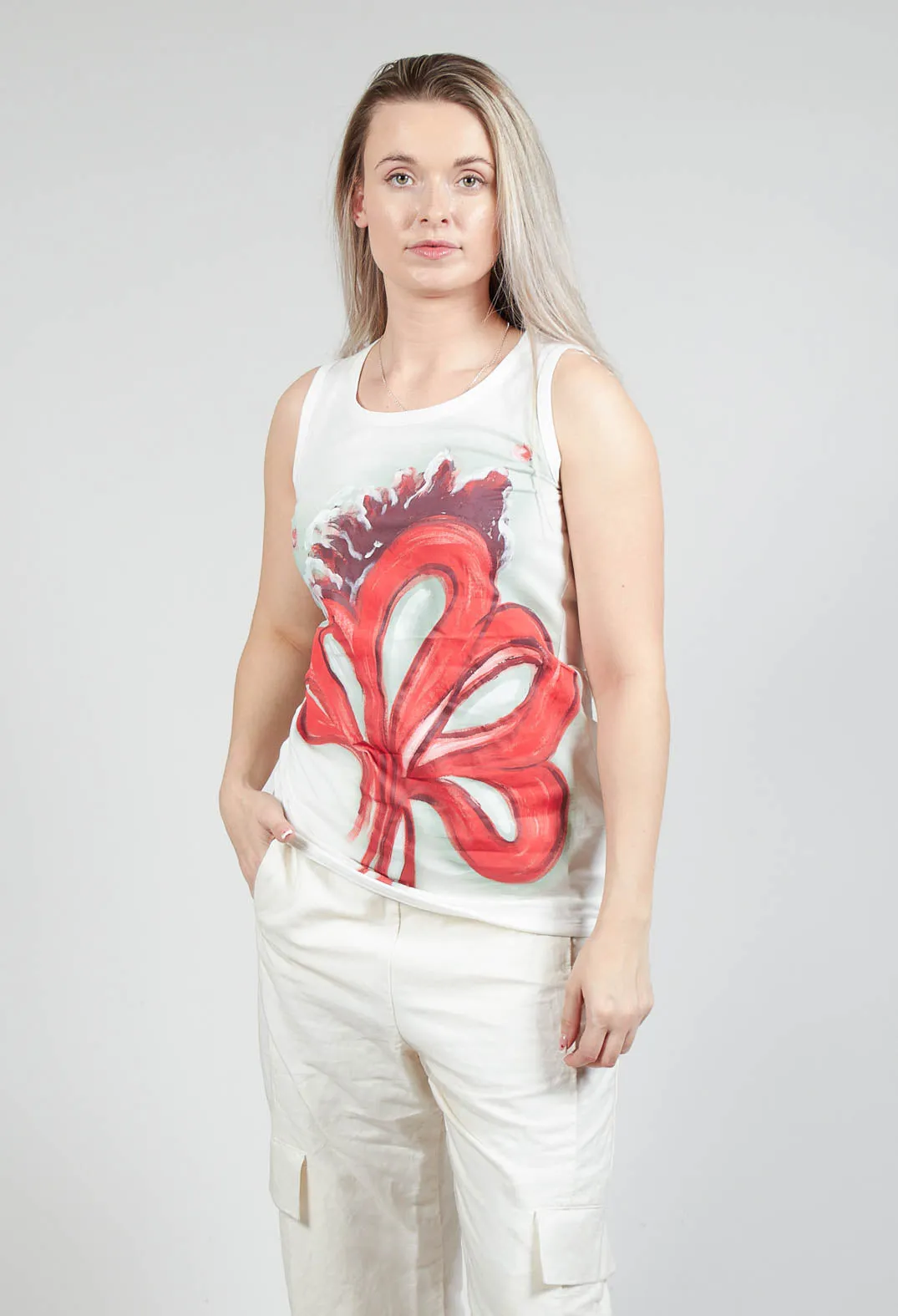 Printed Vest in Spec Handpaint