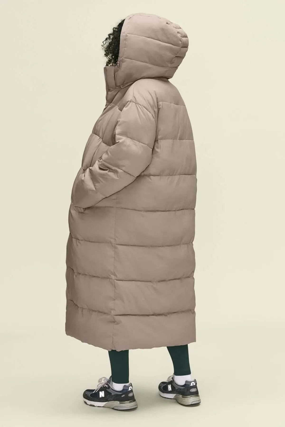 Puffer Long Jacket - Limestone