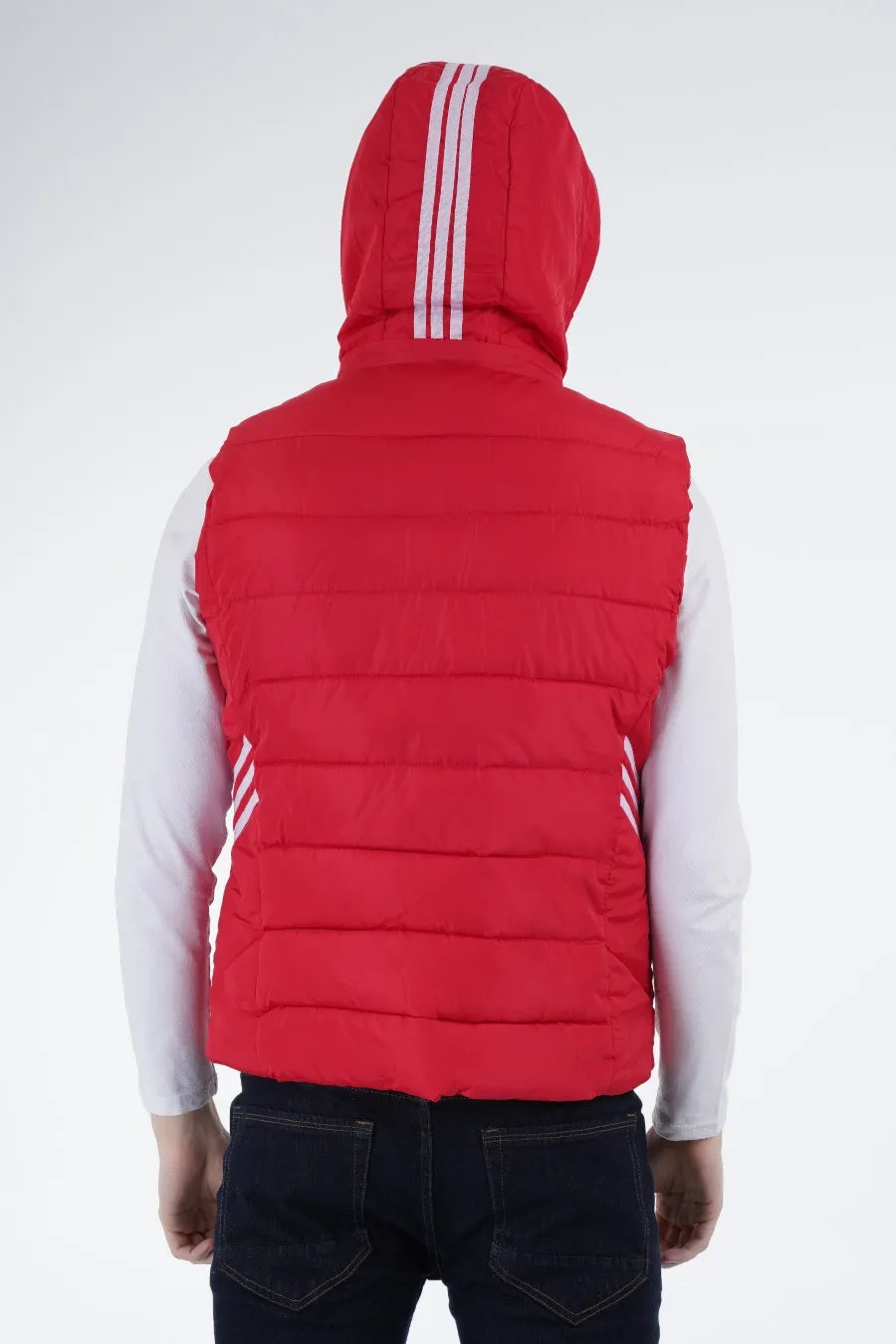 Red Hooded Gilet