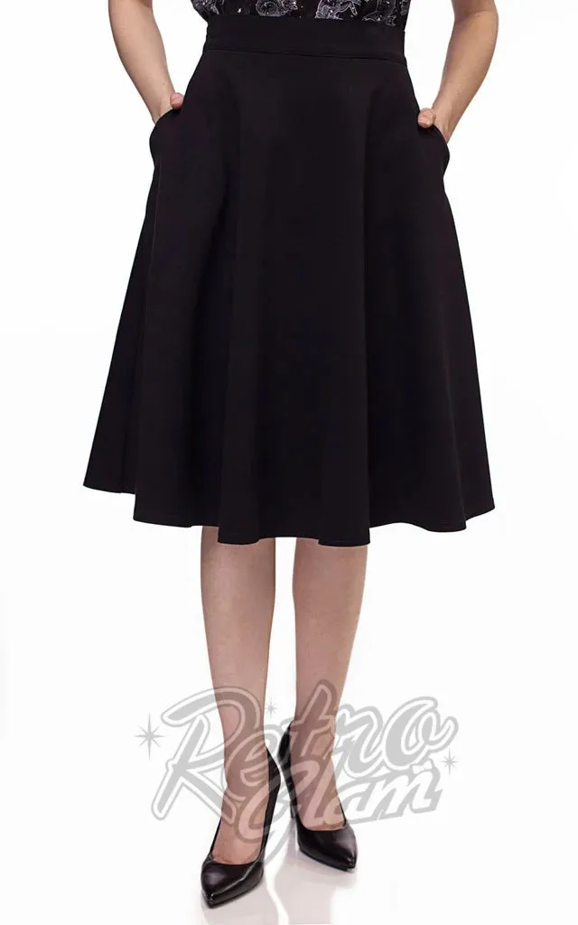 Retrolicious Charlotte Skirt in Black - M & 3XL left