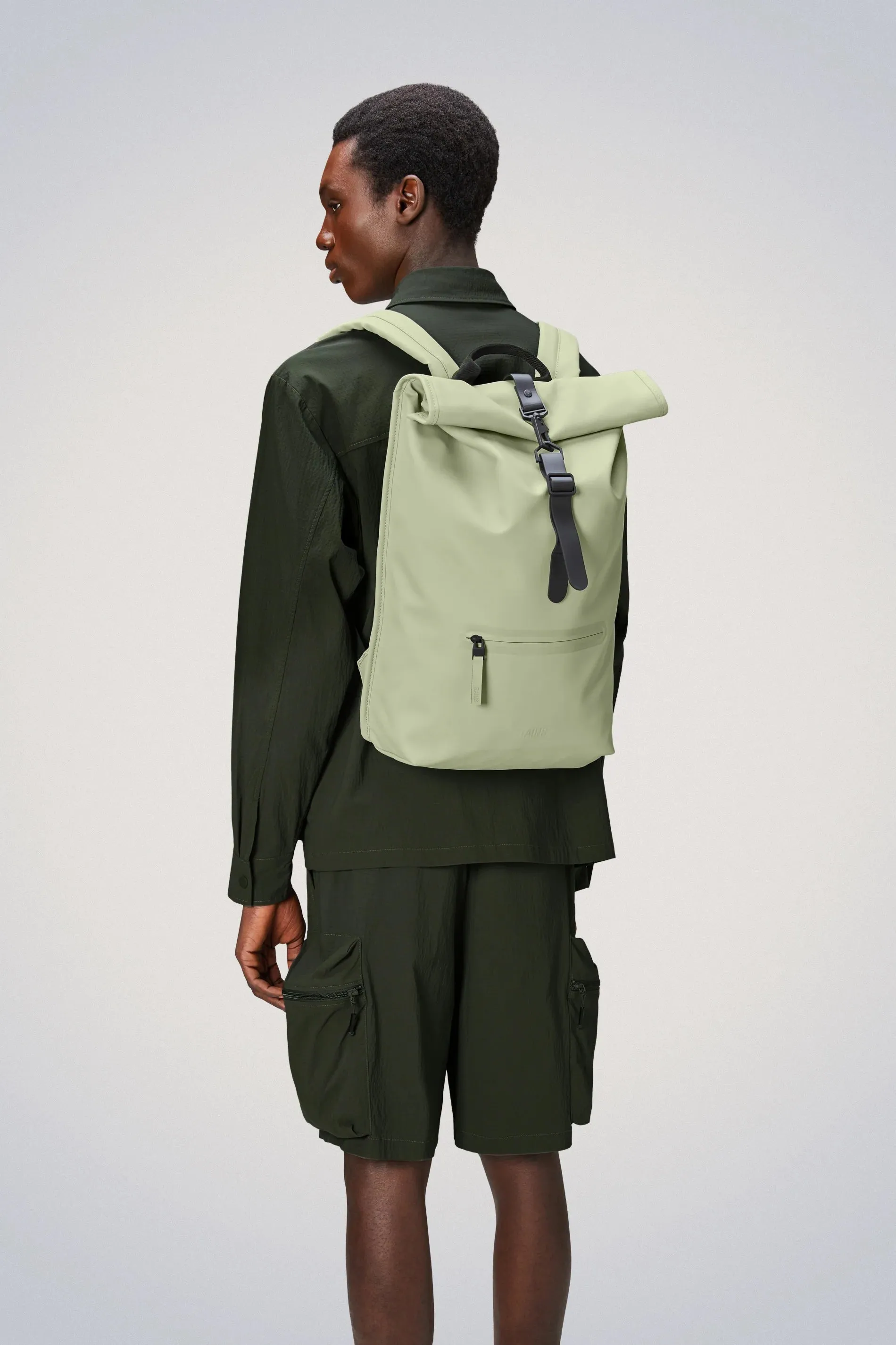 ROLLTOP RUCKSACK VERDE MENTA RAINS