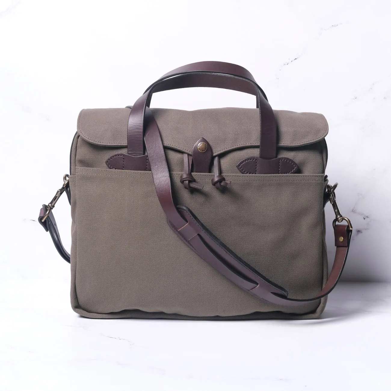 Rugged Twill Original Briefcase - Otter Green