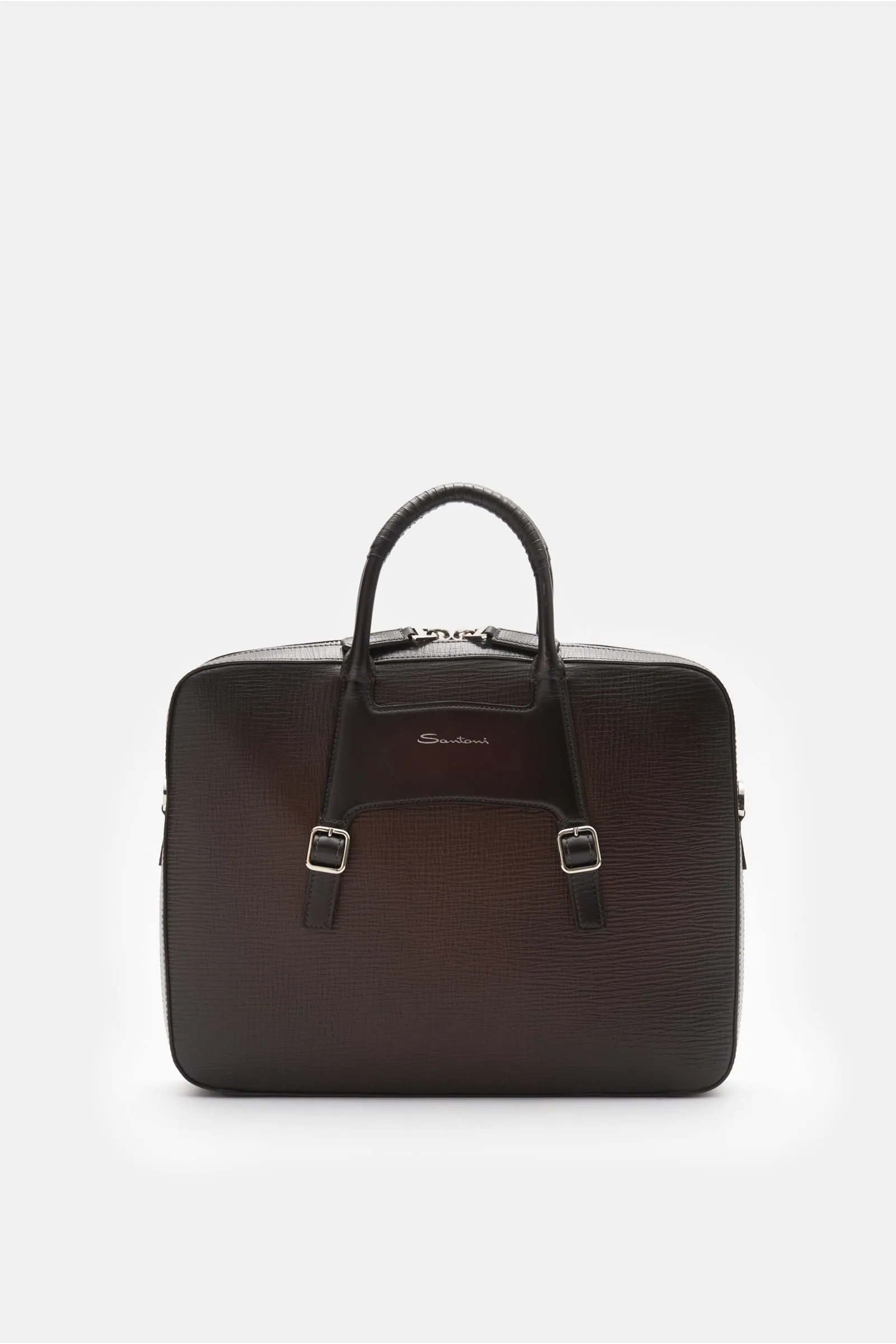 SANTONI briefcase dark brown