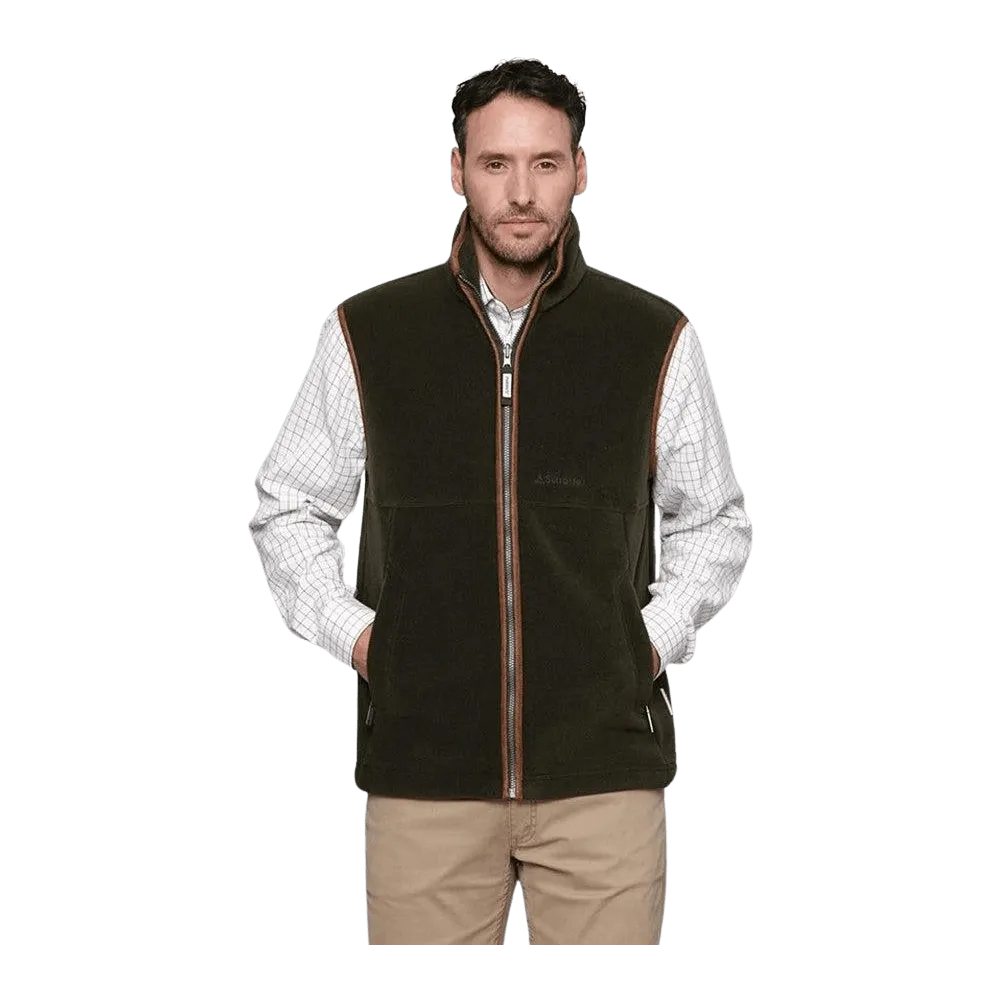 Schoffel Oakham Fleece Gilet in Forest