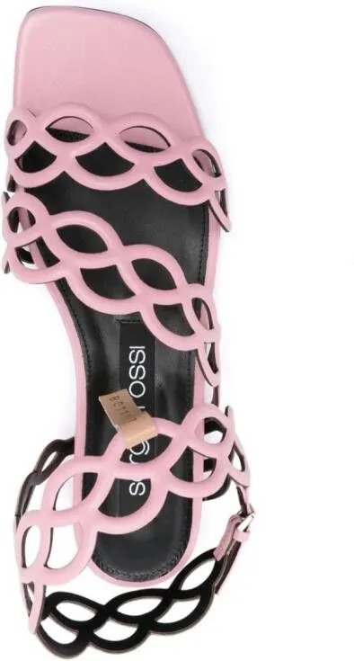 Sergio Rossi cut-out-detail sandals Pink