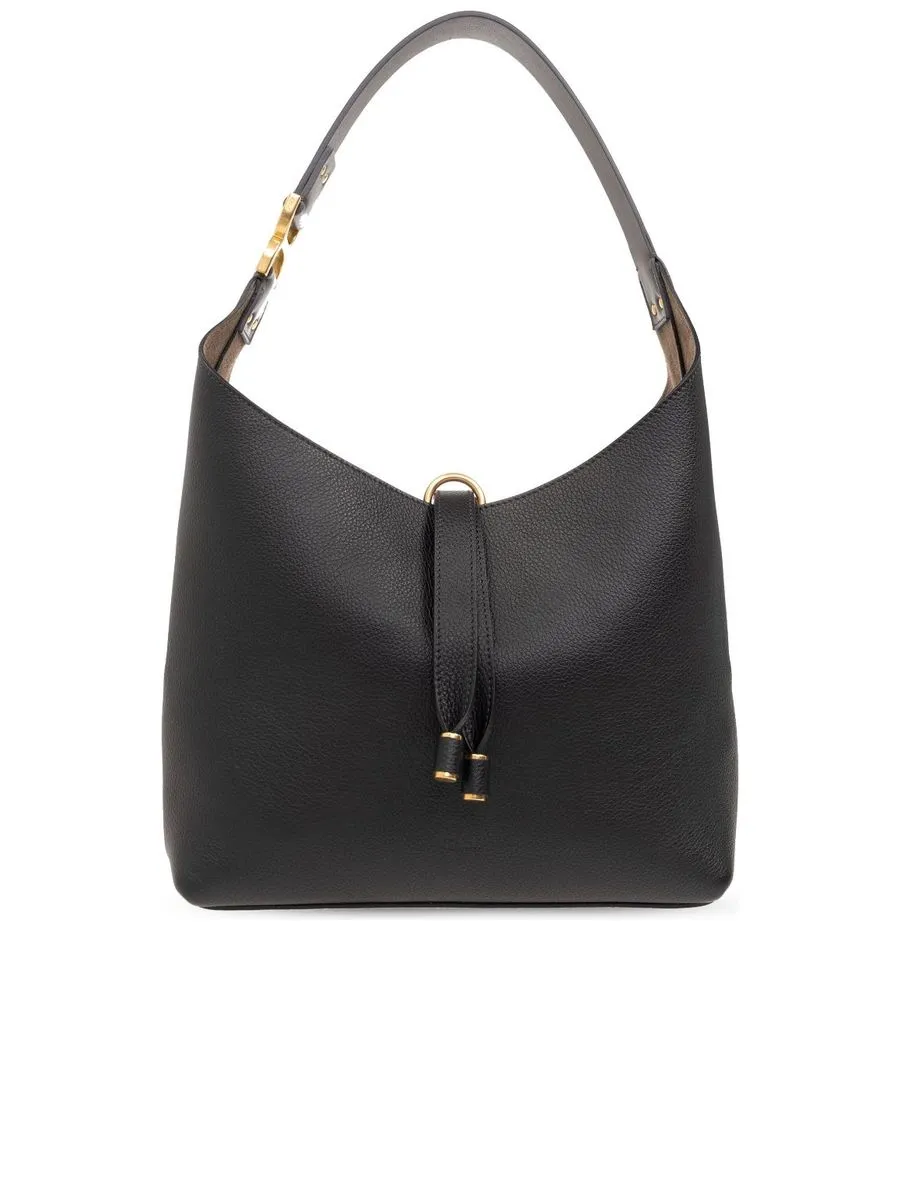 Small Marcie Hobo Bag in Grained Leather