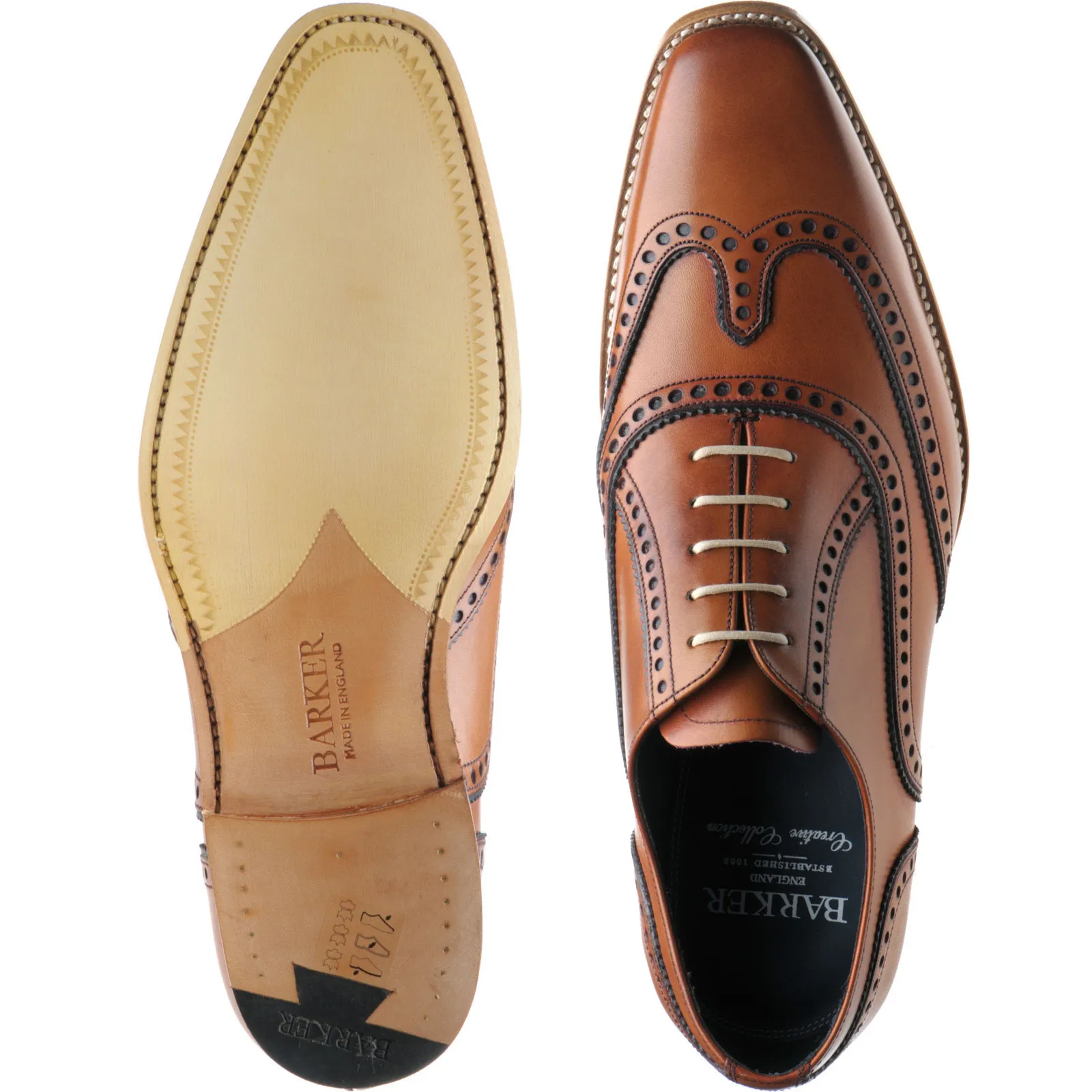 Spencer two-tone brogues