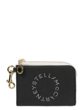 Stella McCartney Logo Perforated Zipped Wallet