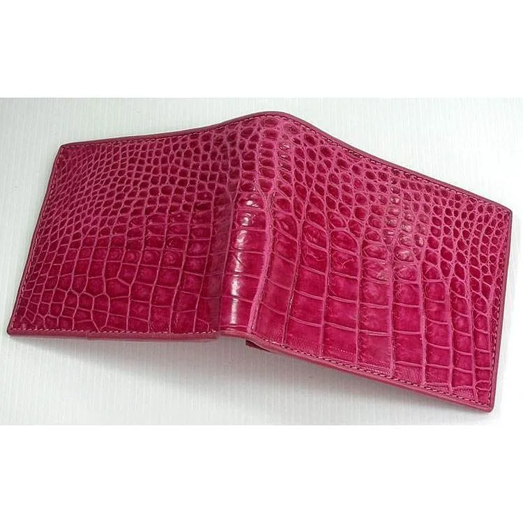 Stomach Pink Crocodile Wallet