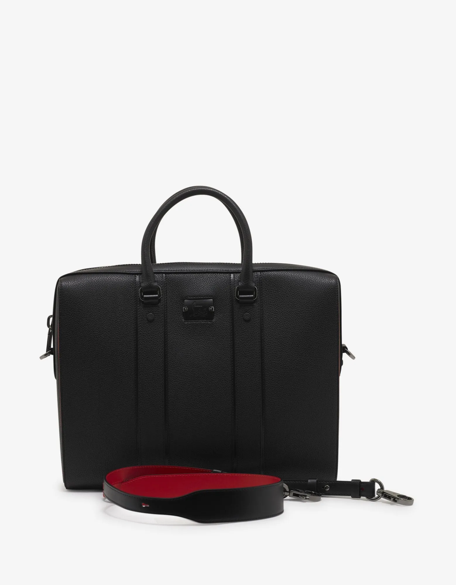 Streetwall Black Leather Briefcase -