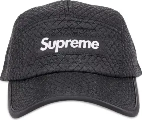 supreme Micro Quilted Camp Cap Black