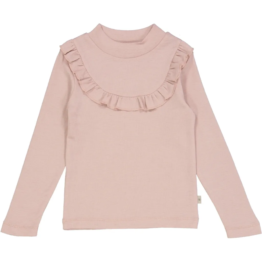 T-shirt Wool Ruffle LS