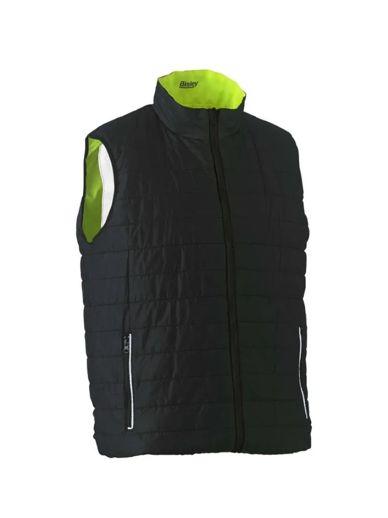 TAPED HI VIS REVERSIBLE PUFFER VEST