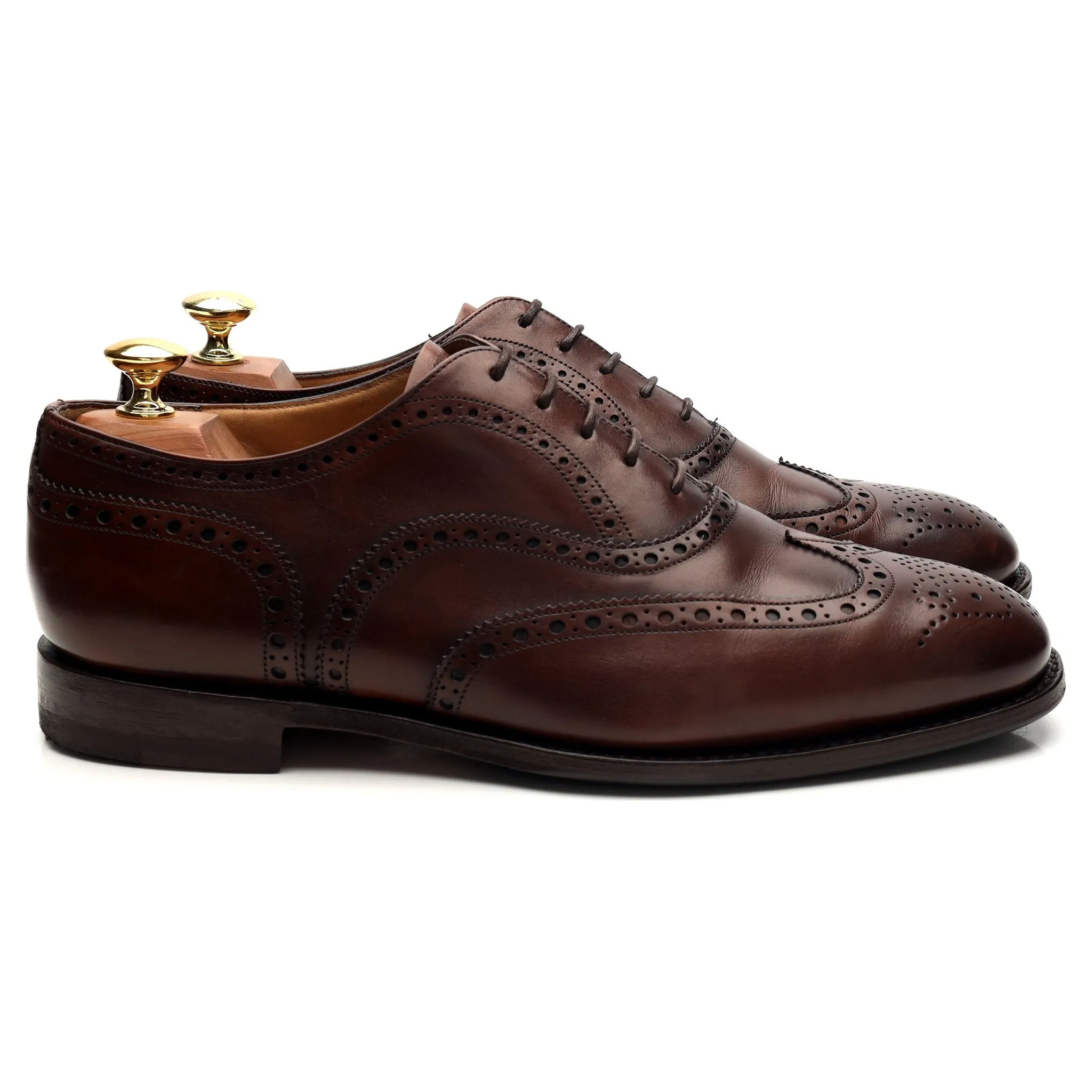 'Tarvin' Brown Leather Oxford Brogues UK 8.5 F