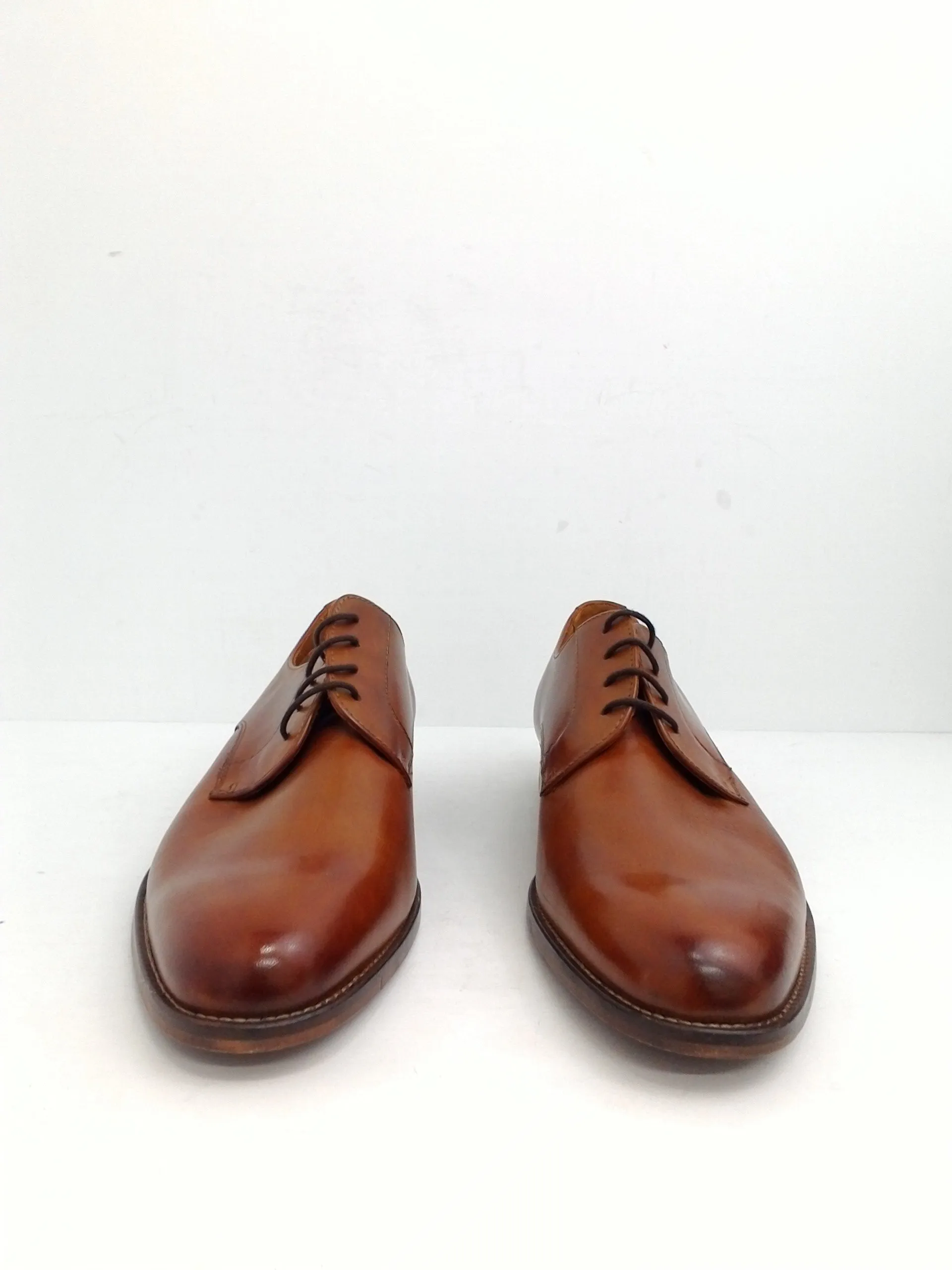 Tasso Elba Men's Cap Toe Oxfords Shoes Brown, Leather Size 12 M