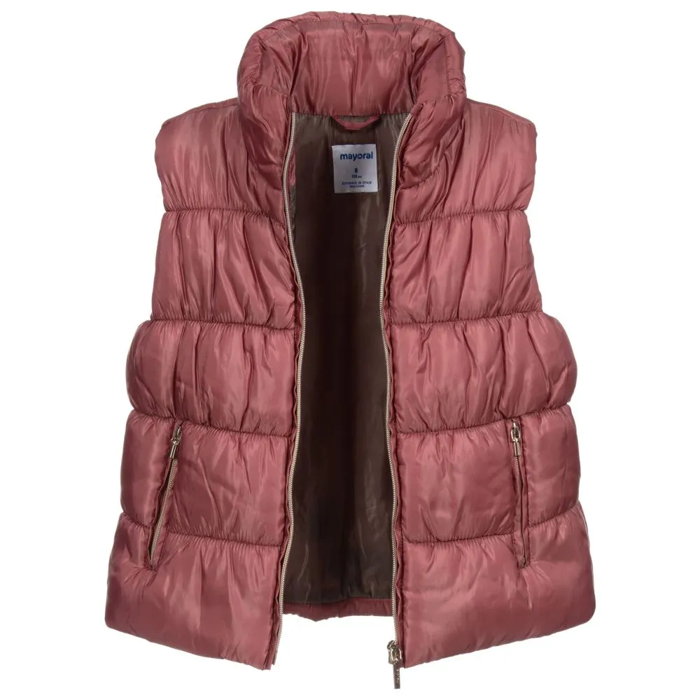 Teen Pink Puffer Gilet