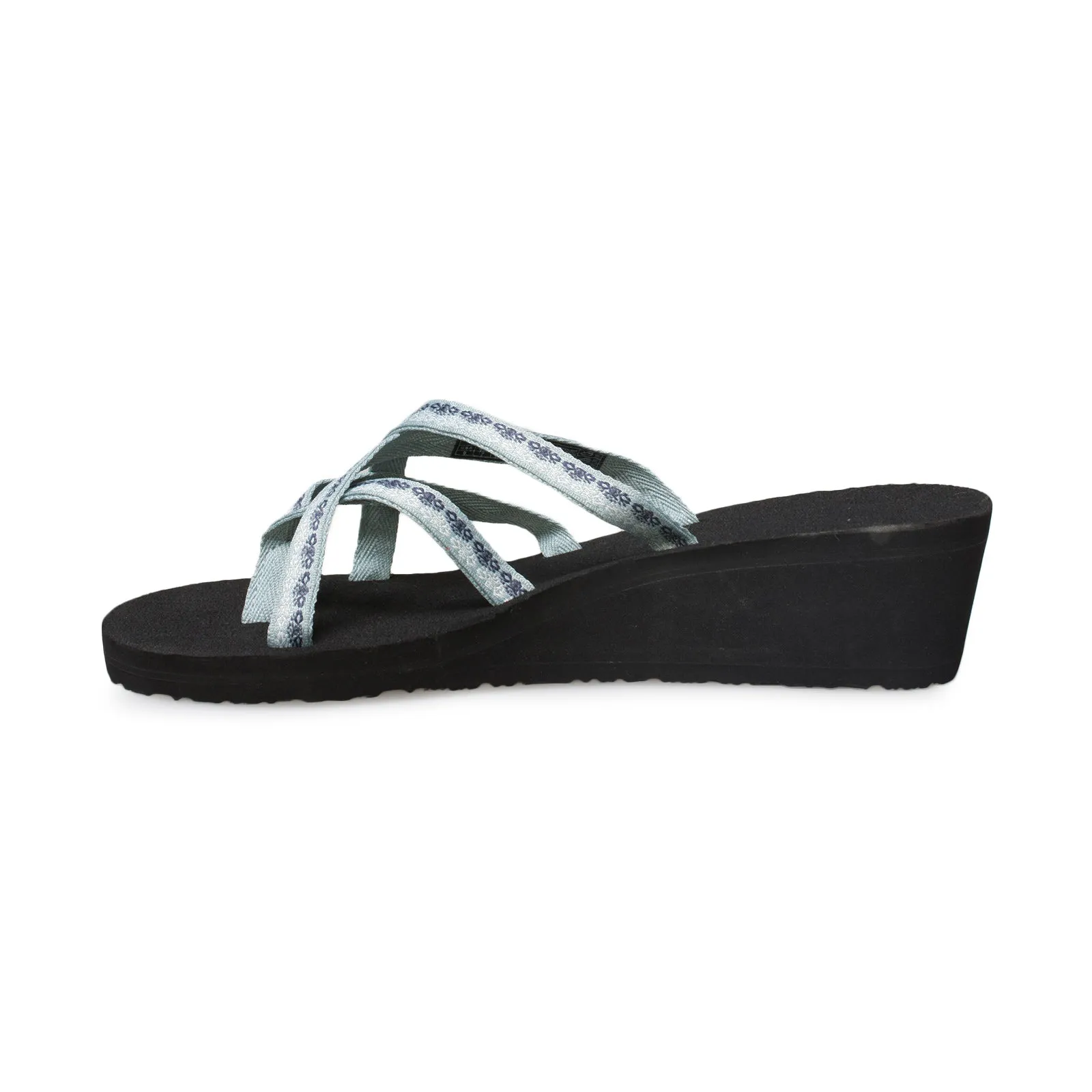 Teva Mush Mandalyn Ola 2 Gray Mist Wedge Sandals - Women's