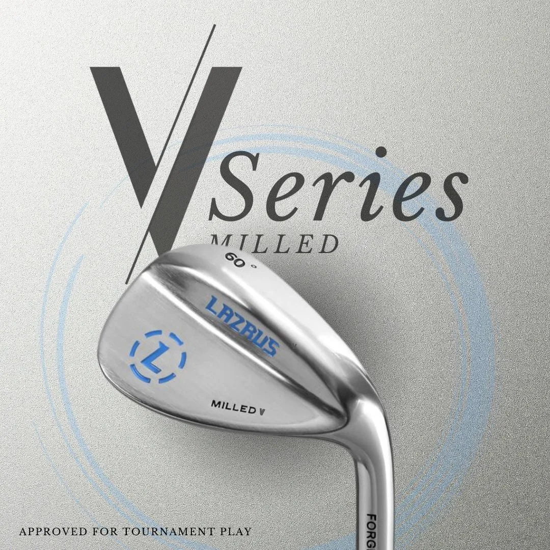 The Lazrus Milled V Wedges Set (52°, 56° & 60°)