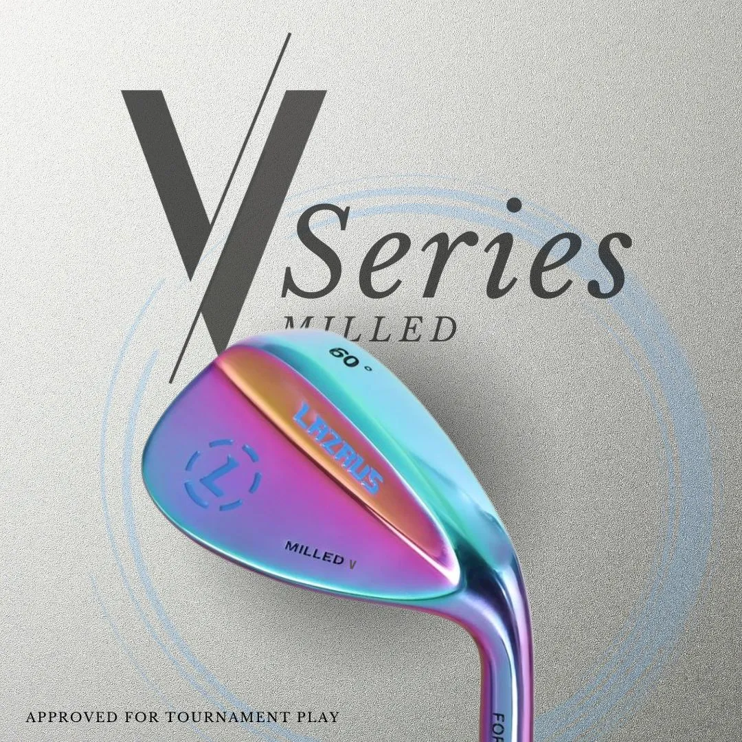 The Lazrus Milled V Wedges Set (52°, 56° & 60°)