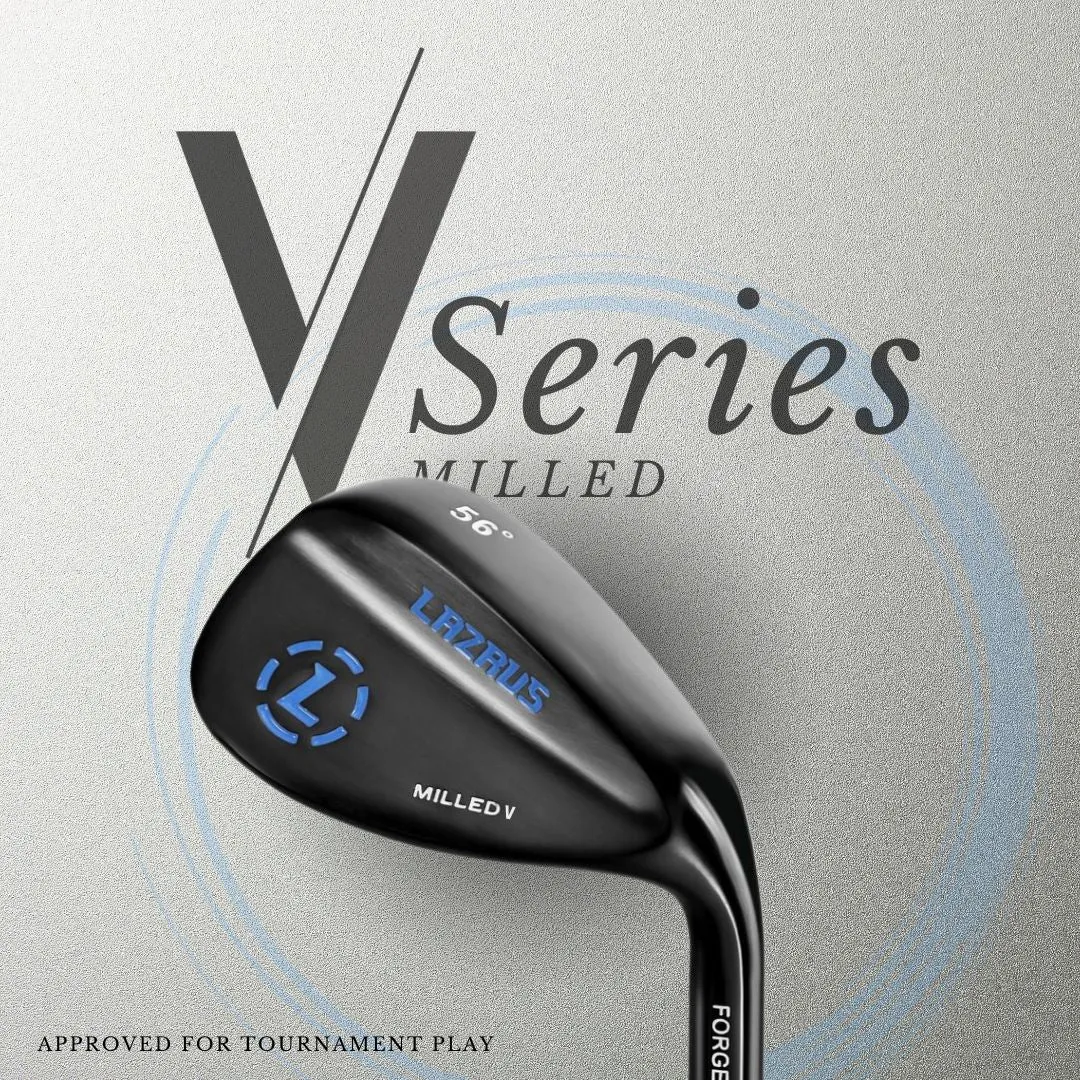 The Lazrus Milled V Wedges Set (52°, 56° & 60°)