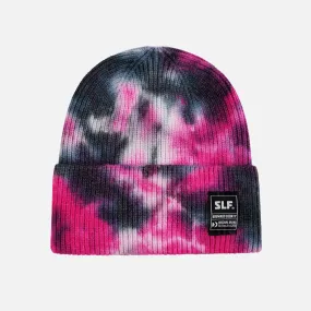 Tie Dye Pink Knit Beanie