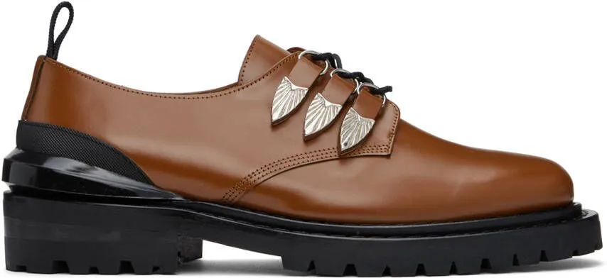 Toga Virilis Brown Leather Oxfords