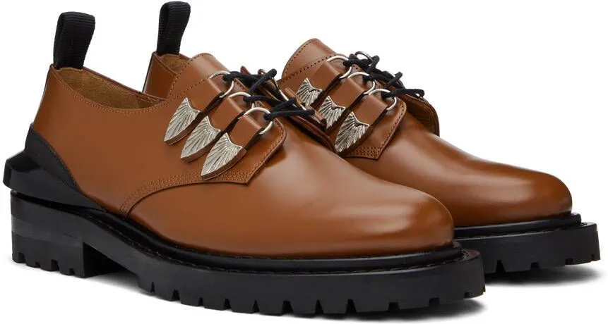 Toga Virilis Brown Leather Oxfords