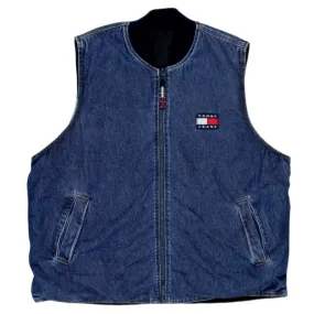 Tommy Jeans Blue Quilted Reversible Gilet