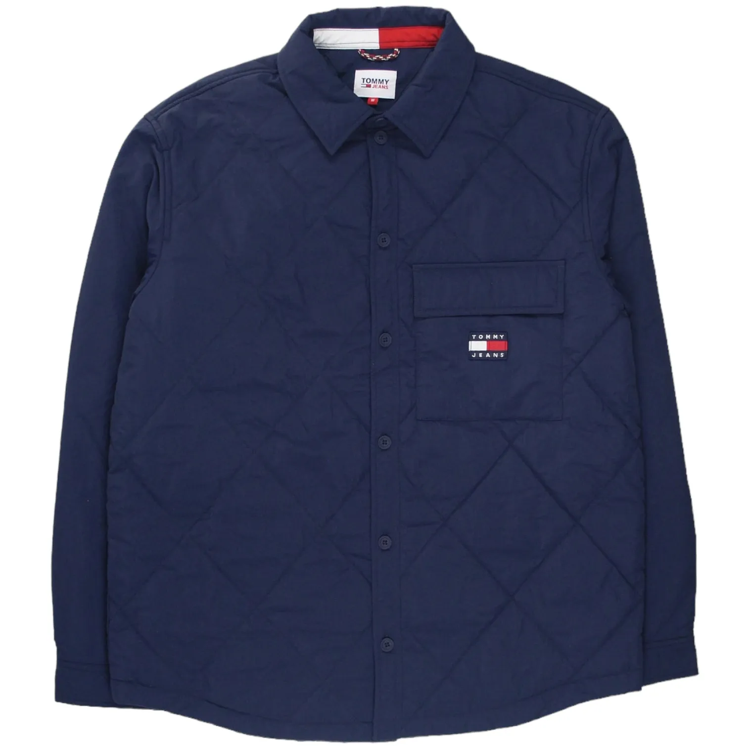 Tommy Jeans Navy Quilted Padded Shacket