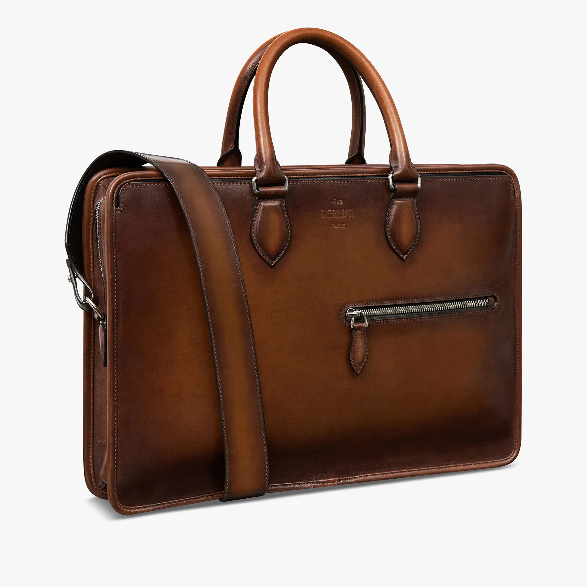 Un Jour Leather Briefcase