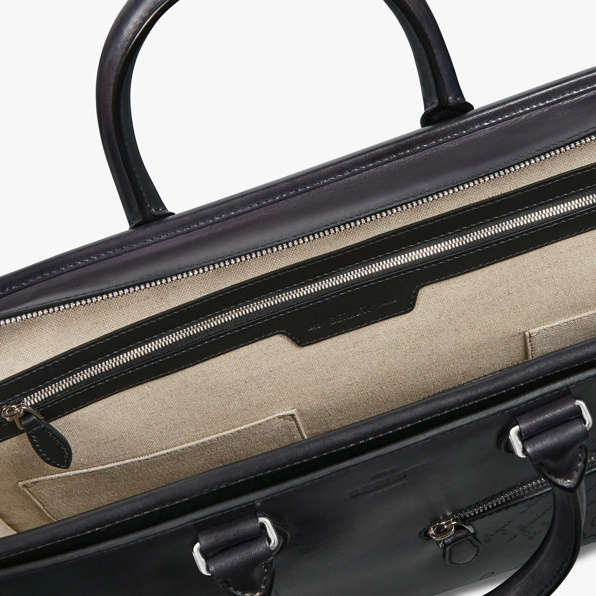 Un Jour Scritto Leather Briefcase