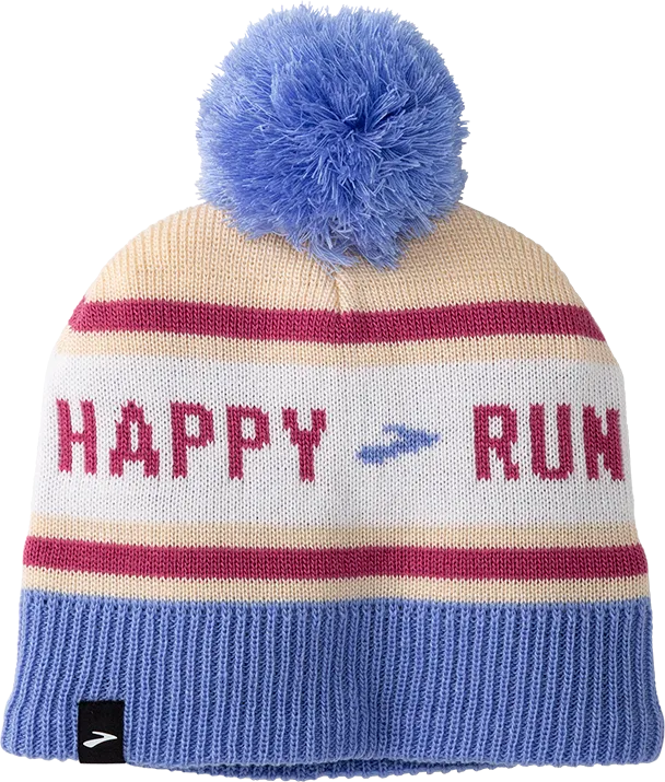 Unisex Heritage Pom Beanie (111 - Run Happy Sand)